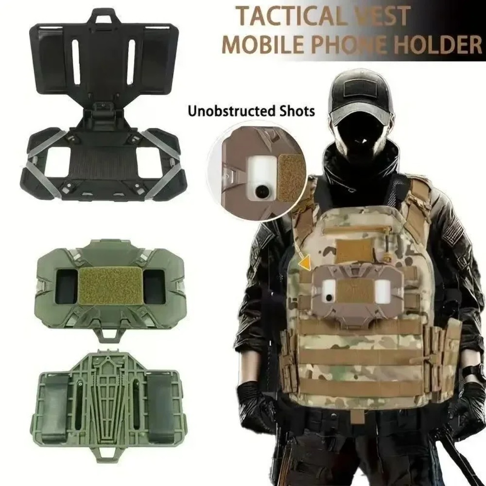 Mobile Tech Accessories - Suporte Tático Dobrável para Celular MOLLE