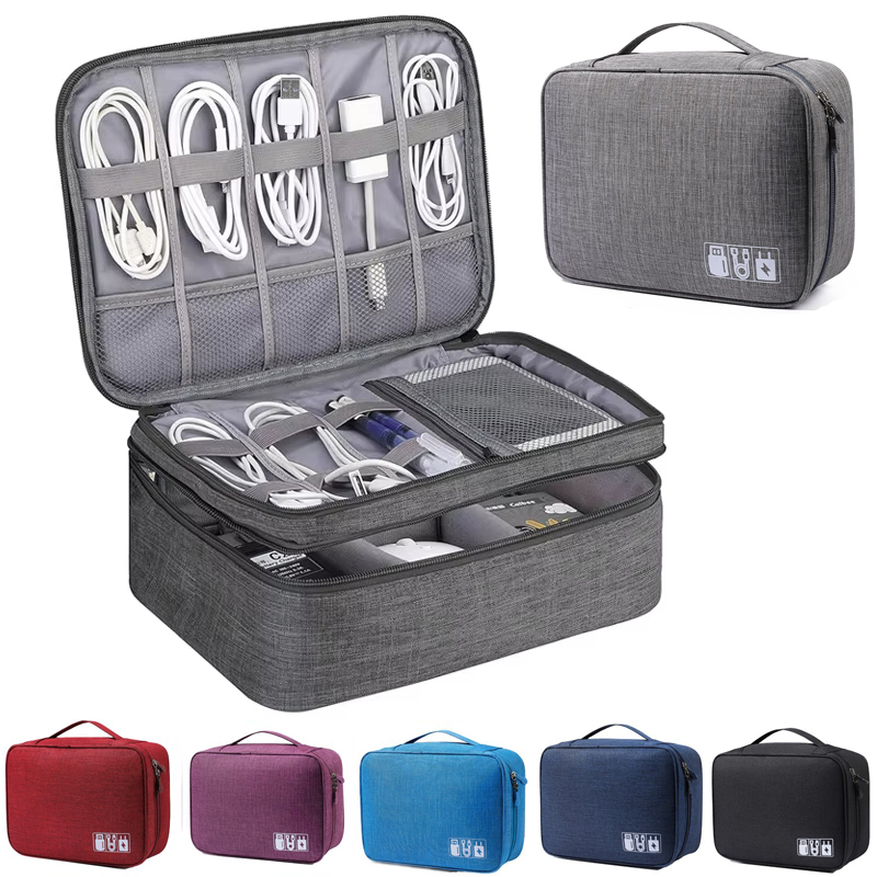 Tech Accessories Case - Saco de armazenamento de cabo à