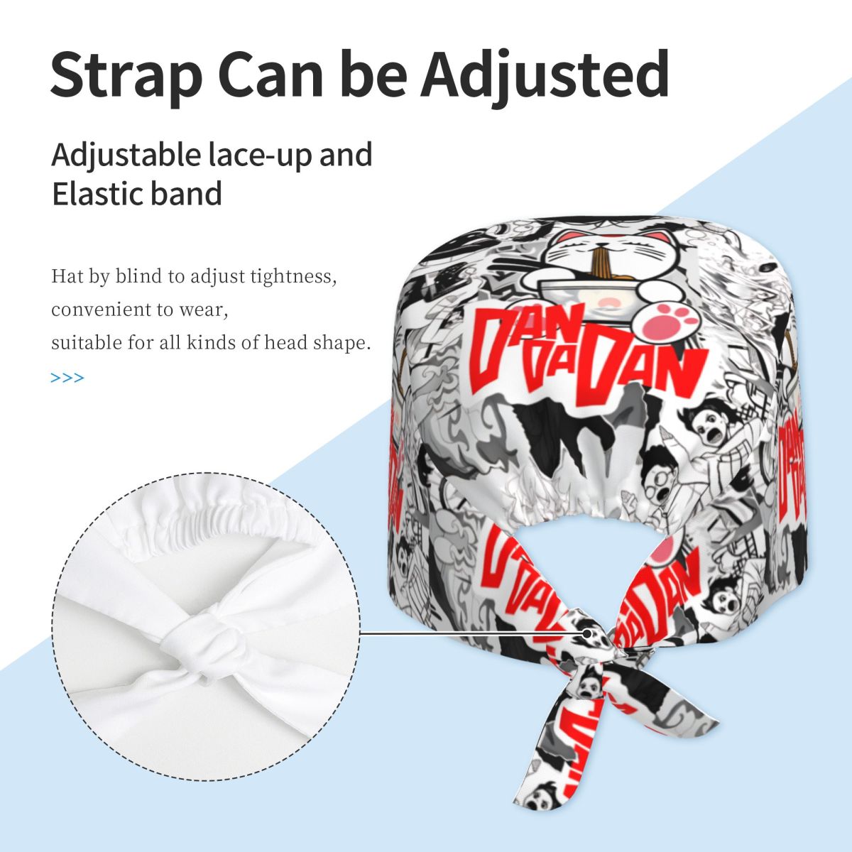 Toucas Cirúrgicas Anime DanDaD - Kawaii Tech Accessories avaliação e preço